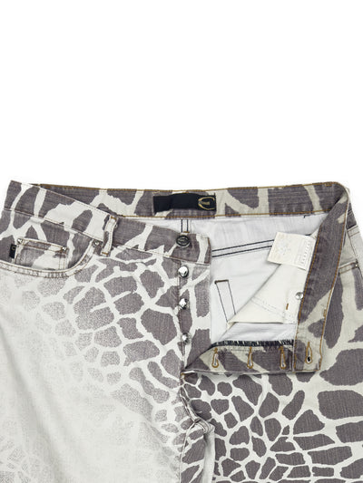 Just Cavalli Giraffe Print Jeans