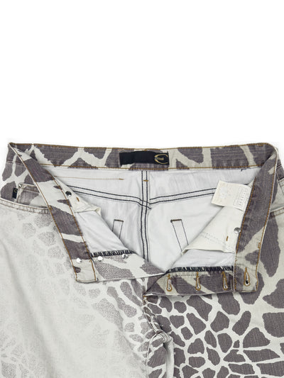Just Cavalli Giraffe Print Jeans