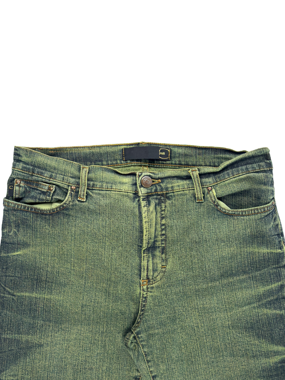 Just Cavalli Metallic Green Jeans