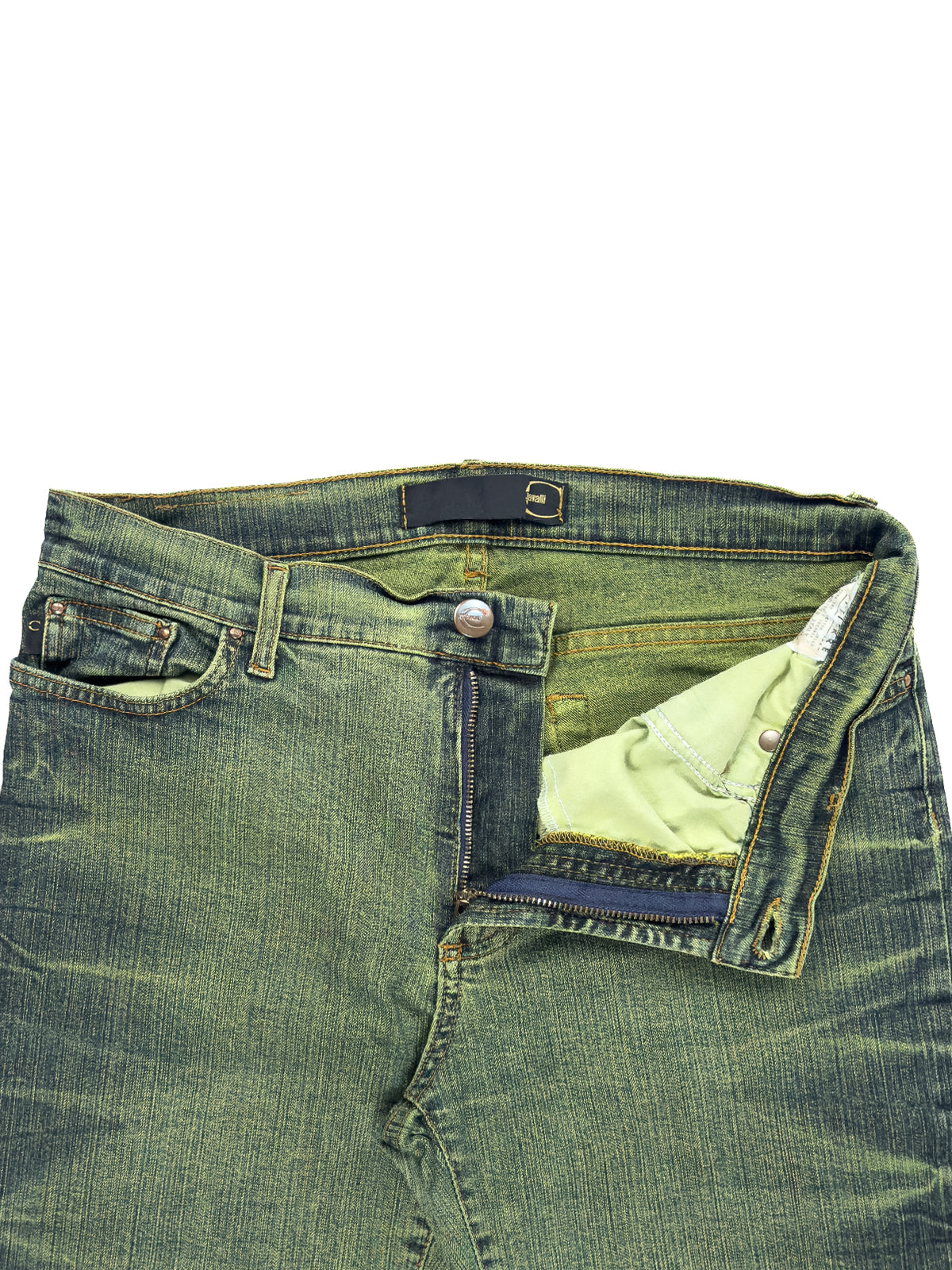Just Cavalli Metallic Green Jeans