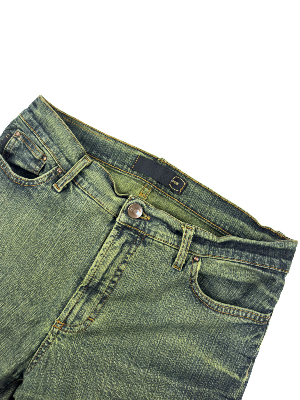 Just Cavalli Metallic Green Jeans