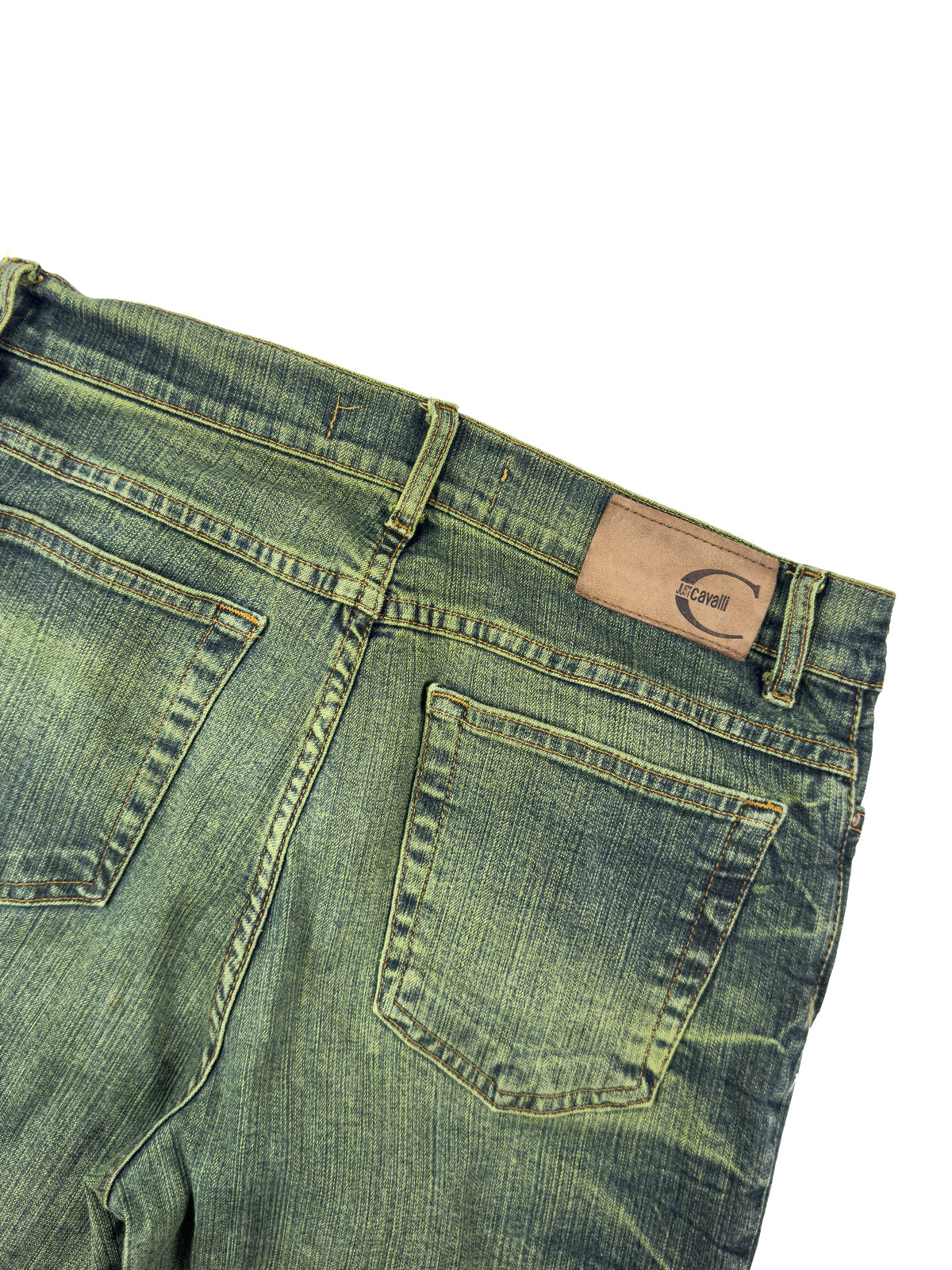 Just Cavalli Metallic Green Jeans