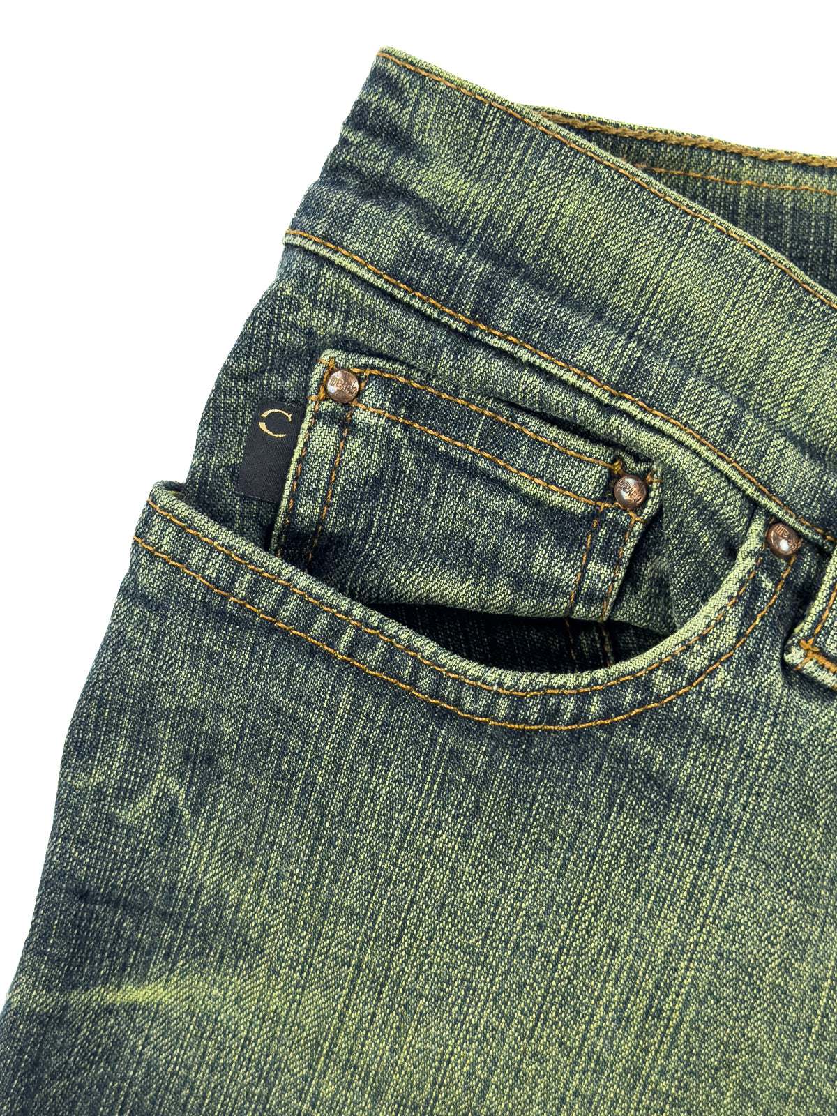 Just Cavalli Metallic Green Jeans