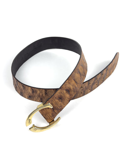 Just Cavalli 2000s Tortoiseshell Effect Split-Buckle Belt