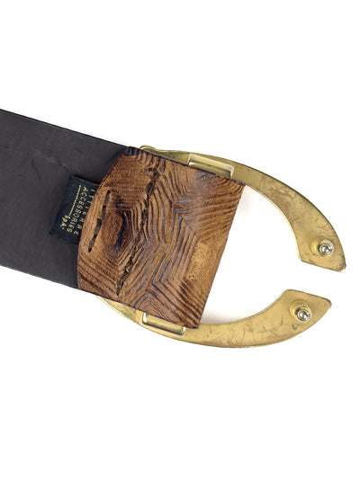 Just Cavalli 2000s Tortoiseshell Effect Split-Buckle Belt