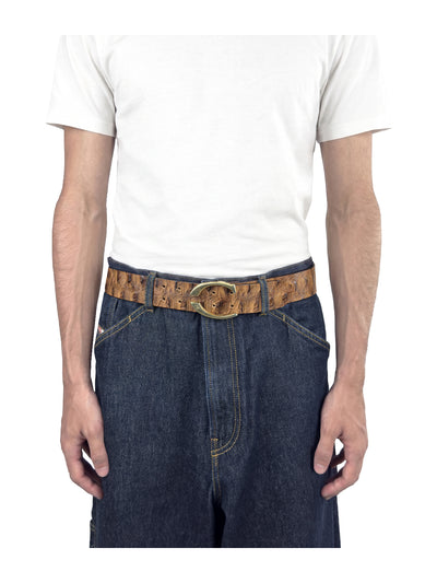 Just Cavalli 2000s Tortoiseshell Effect Split-Buckle Belt
