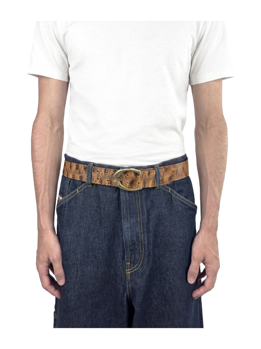 Just Cavalli 2000s Tortoiseshell Effect Split-Buckle Belt