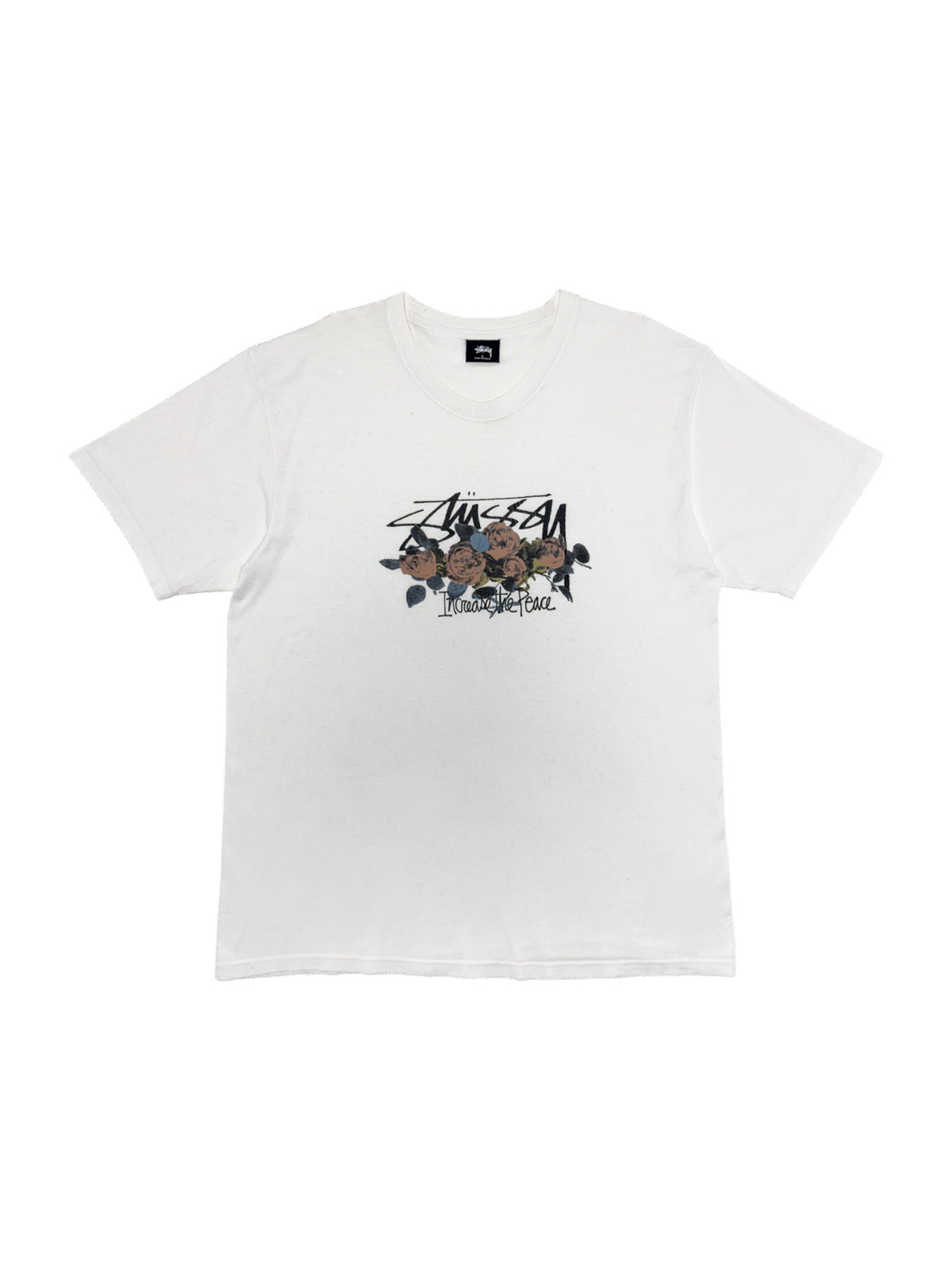 Stussy T-Shirt ipt roses tee white