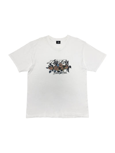 Stussy T-Shirt ipt roses tee white