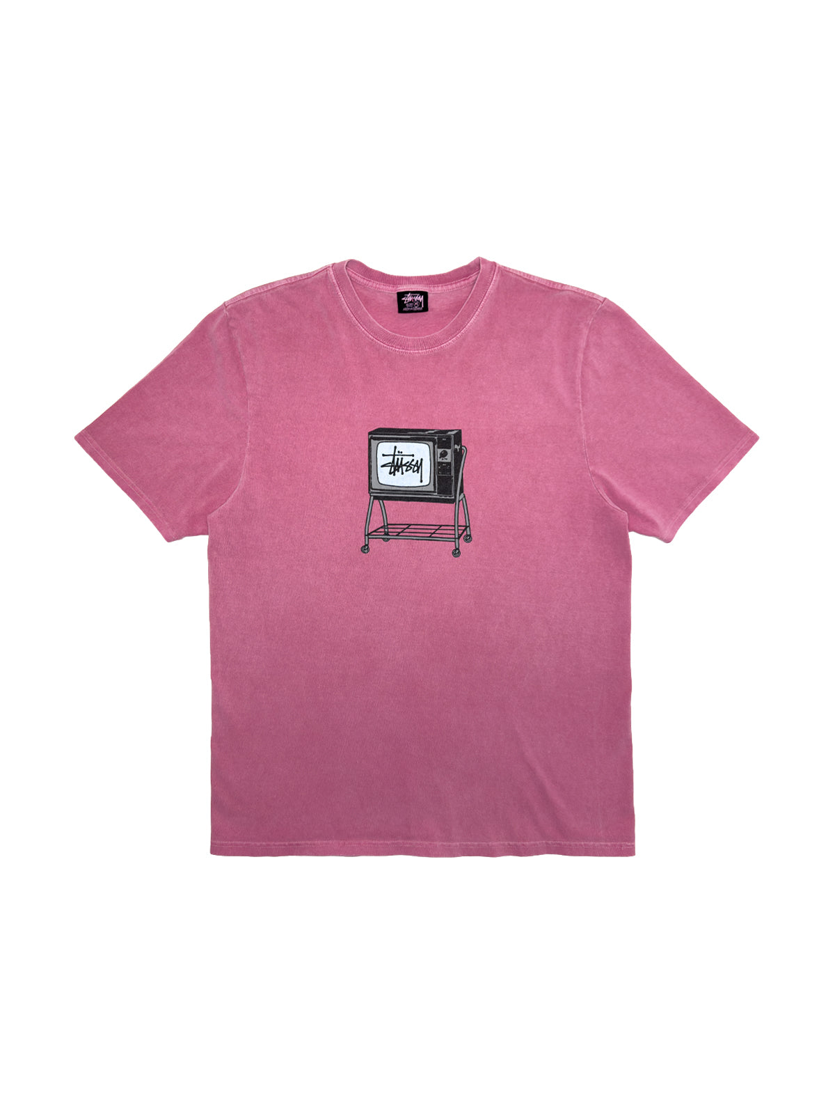 Stussy SS21 Rolling TV Tee Pink