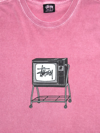 Stussy SS21 Rolling TV Tee Pink