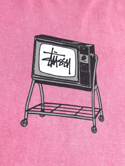 Stussy SS21 Rolling TV Tee Pink