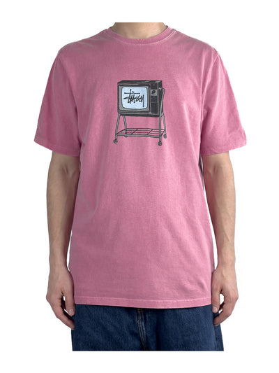 Stussy SS21 Rolling TV Tee Pink