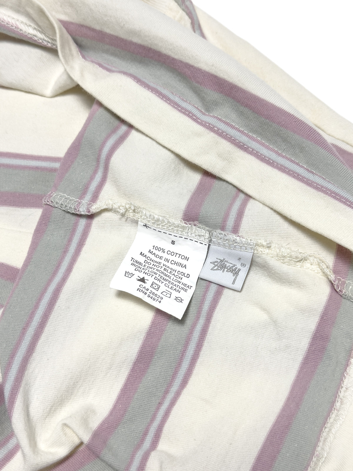 STÜSSY SS20 Harbour Stripe Crew T-Shirt