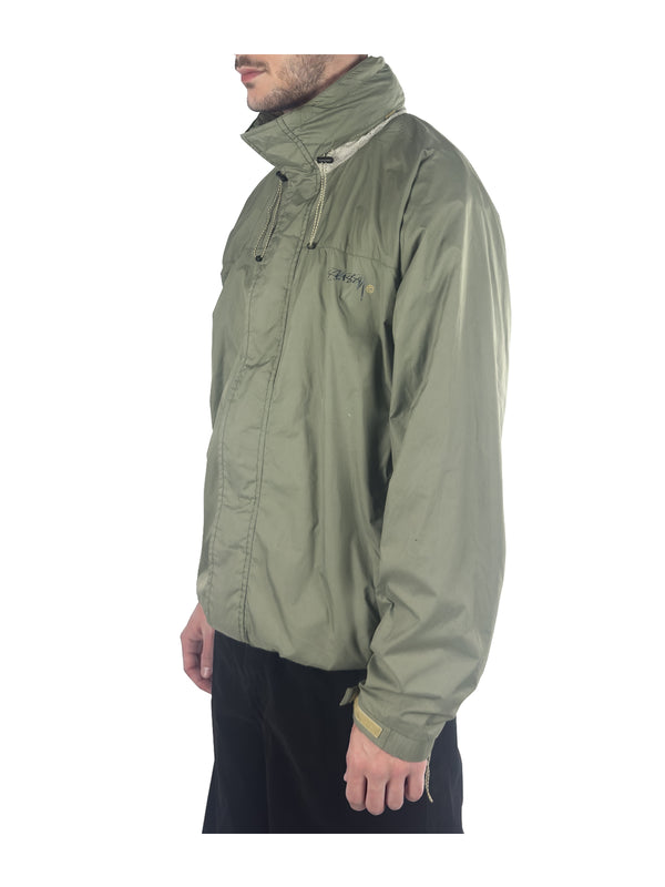 Hooded Windbreaker Jacket - retro