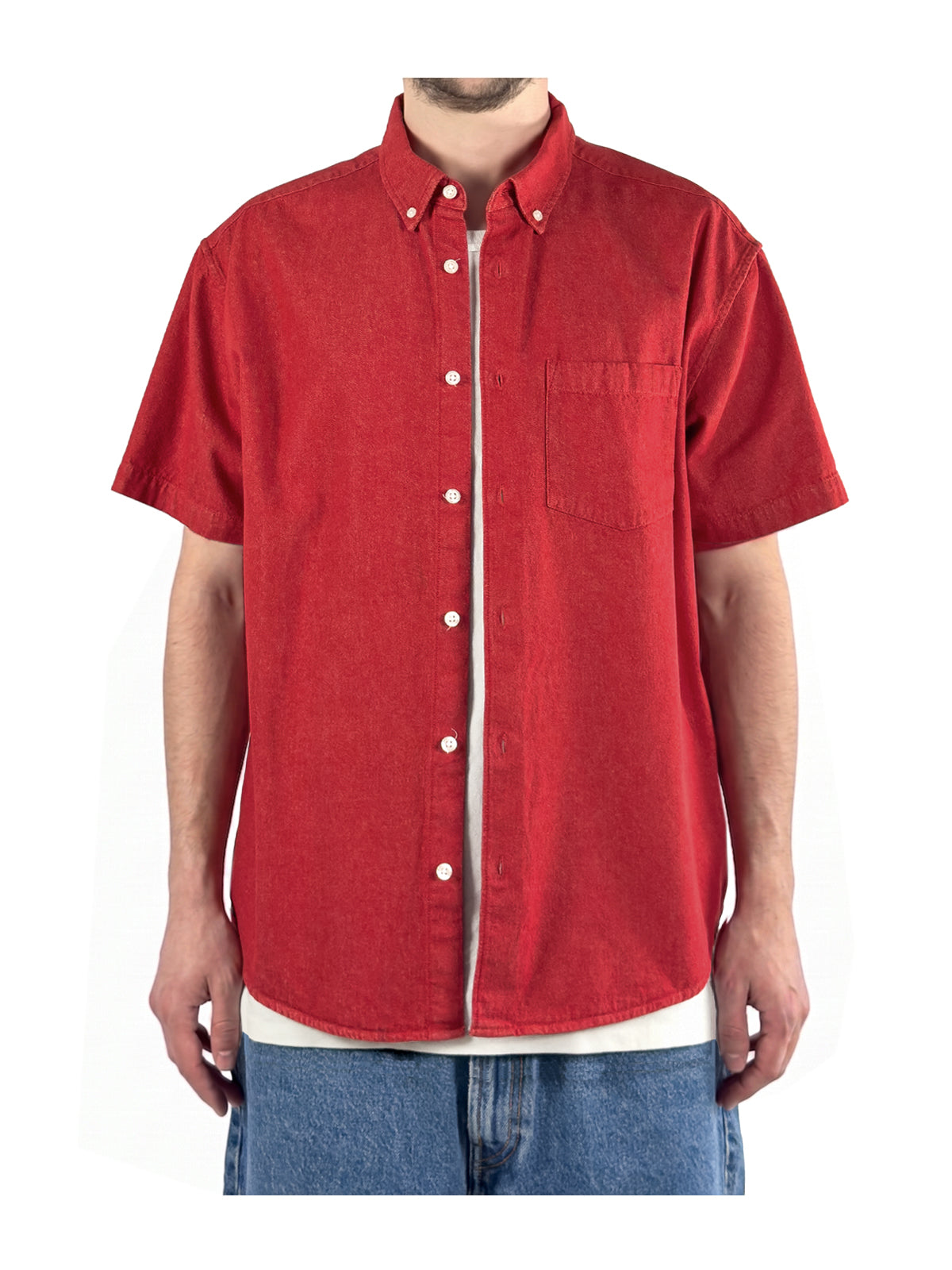 SS21 Embossed Denim S/S Shirt